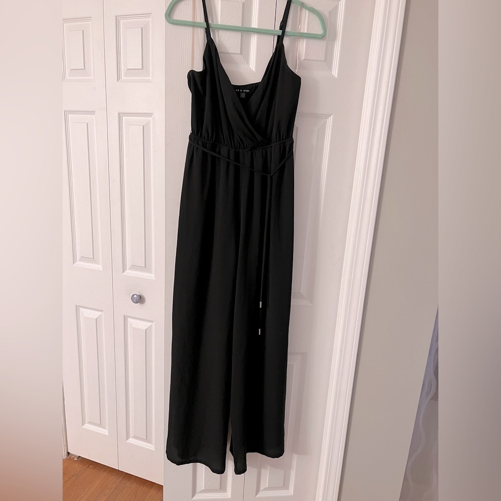 black jumpsuit, size small